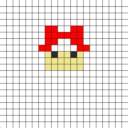 Mario Mushroom Perler Bead Perler Bead Pattern Bead Sprites