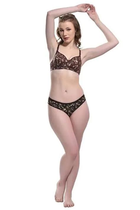 Buy Beach Curve Women Cotton Bra Panty Set For Lingerie Set Pack Of Color Grey