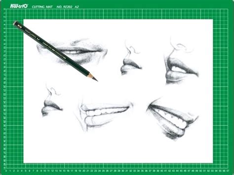 CURSO de dibujo a lápiz Cap 9 Labios de perfil y la sonrisa YouTube