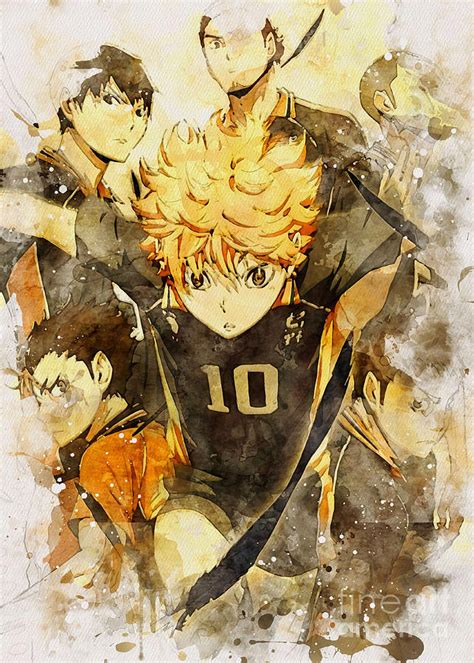 Haikyuu Poster Poster Painting By Clark Marshall Fine Art America