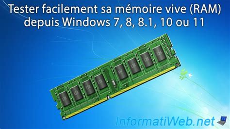 Tester facilement ses barrettes de mémoire vive RAM depuis Windows 7