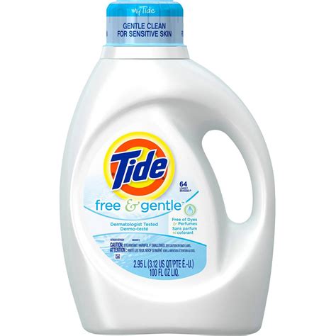 Tide Free Gentle He Loads Liquid Laundry Detergent Fl Oz