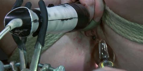 Skanky Blond Student Gets Her Soaking Twat Dildo Fucked While Being Bandaged