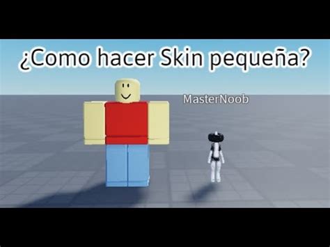 Como Hacer Una Skin Peque A En Roblox Gratis Youtube