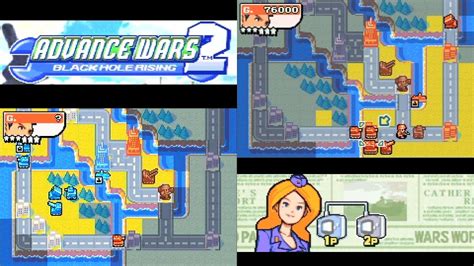 Advance Wars 2 Black Hole Rising GBA Online Link Cable Match On