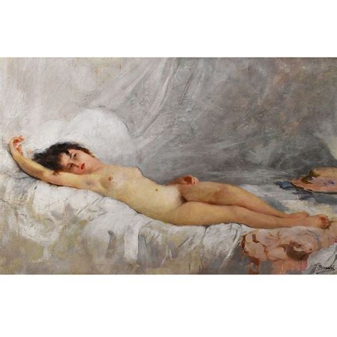 Proantic Nude Woman Painting Cesare Bacchi Italian Painter Naked W
