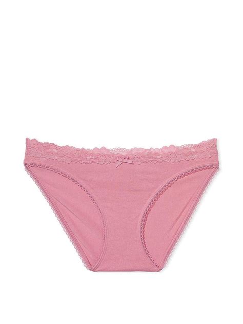 Beli Dantelli Pamuklu Bikini K Lot Pembe Victoria S Secret