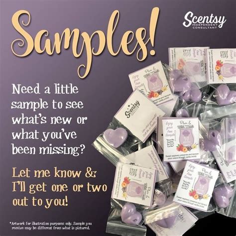 Free Samples Let Me Know Scentsy Scentsy Sample Ideas Scentsy Consultant Ideas