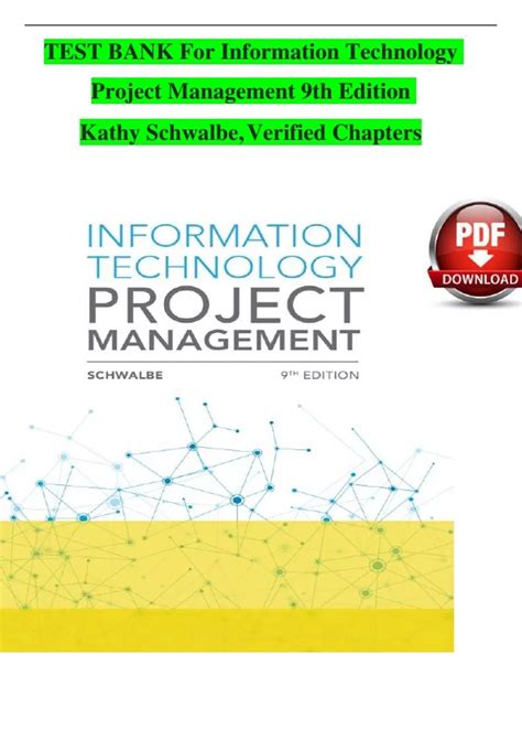 Information Technology Project Management Kathy Schwalbe 6th Edition Free Download 9