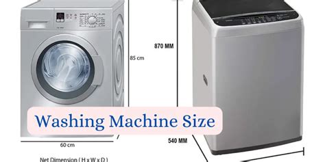 Washing Machine Sizes: A Guide to Choosing the Right Fit