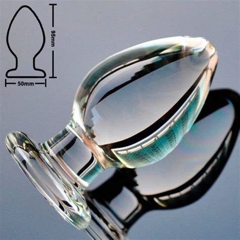 Plug Anal De Vidro Grosso Cm Di Metro Chastity