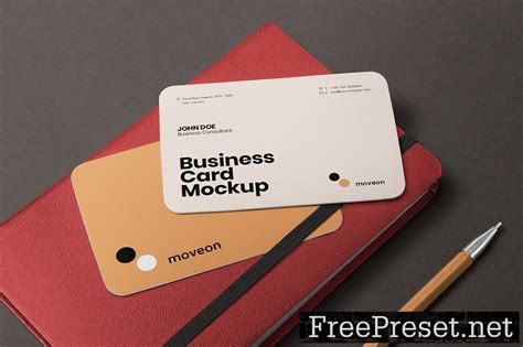 Visiting Card Mockup 6EHNRQJ