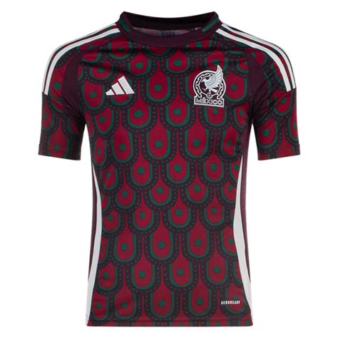 Kids Replica Adidas Mexico Home Jersey 2425 Soccercom