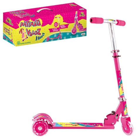 Patinete Infantil Menina - Patinete Infantil Menina Veloz 3 Rodas Com Luz Led Crianças - Art Brink ...