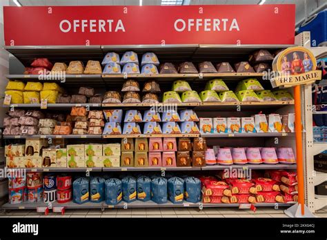 Bra Cuneo Italy November 30 2022 Packs Of Panettone And Pandoro