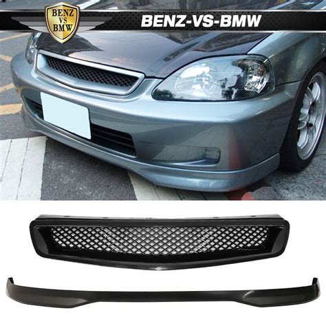 front lip fits   honda civic ek  molding style pu front bumper