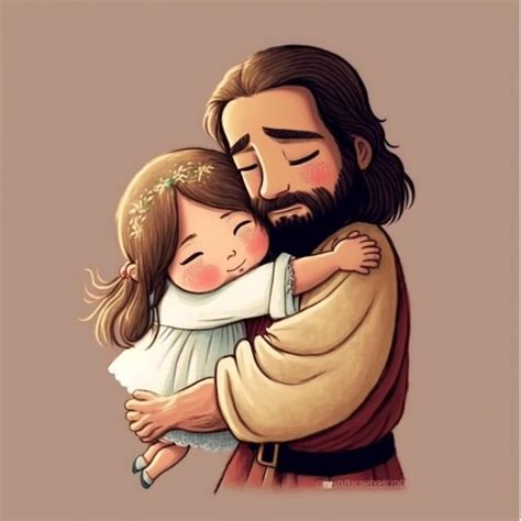 Jesus E Menina Desenho - Desenho Jesus Abracando Crianca Imagens – Download Grátis no Freepik