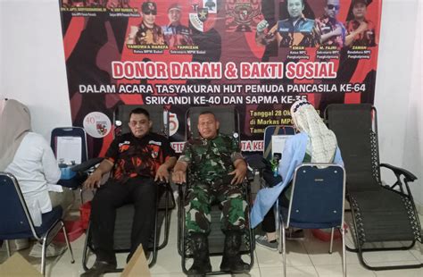 Tasyakuran Ulang Tahun MPC PP Pangkalpinang Gelar Donor Darah Dan