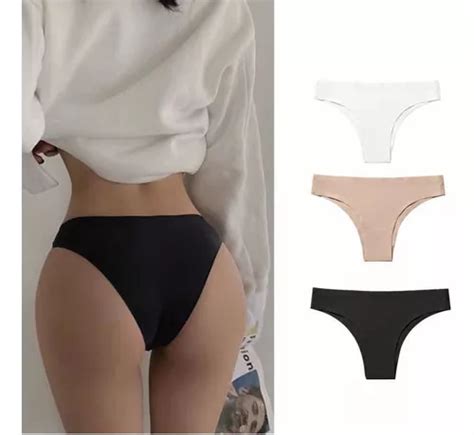 Pack 4 Calzones Tipo Bikini Invisible Sin Costura Cuotas sin interés