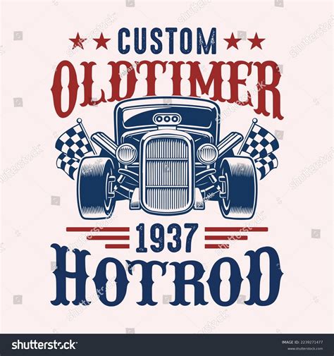 Custom Oldtimer 1937 Hotrod Hot Rod Stock Vector Royalty Free 2239271477 Shutterstock