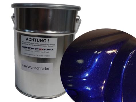 Liter K Autolack Kunstharz Dark Blue Metallic Lackpoint Glanz