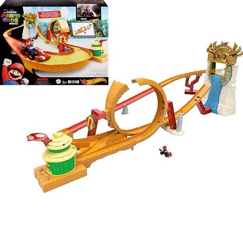 HOT WHEELS Super Mario Bros ZESTAW Tor Wyścigowy KRÓLESTWA DŻUNGLI HMK Cena