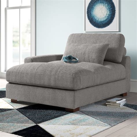Wade Logan® Ariee Upholstered Chaise Lounge And Reviews Wayfair
