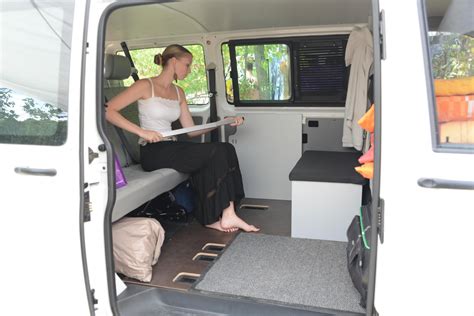 Campingmöbel Im Vw Bus Ohne Schienen Vanessa Mobilcamping