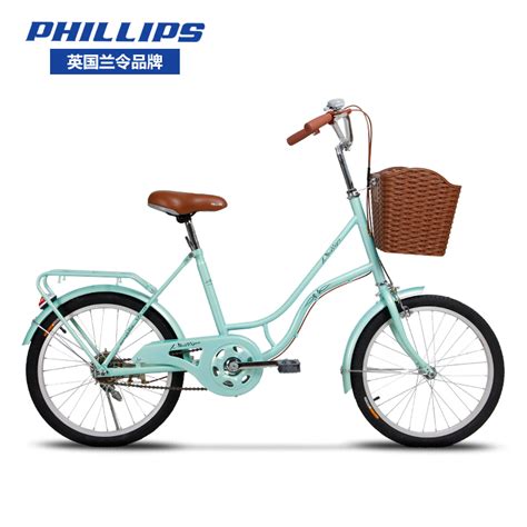 Купить велосипед для пригорода 菲利普自行车女式男式20/24寸变速自行车轻便成人复古学生单车 PHILLIPS ...
