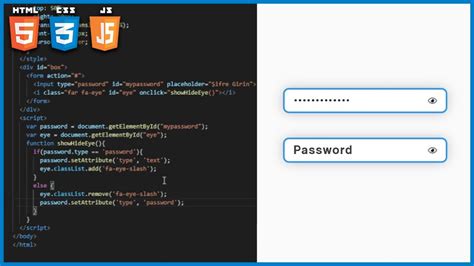 Show Hide Password Toggle With Javascript Javascript ile Şifreyi