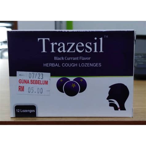 Trazesil Herbal Cough Lozenges 12 S Shopee Malaysia