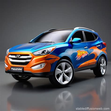 Hot Wheels-Inspired Hyundai Tucson Logo | Stable Diffusion Online