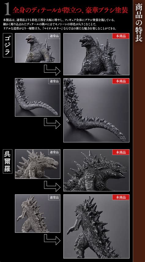 Movie Monster Series Godzilla (2023) & Wu Erluo (2023) Minus Color ver.