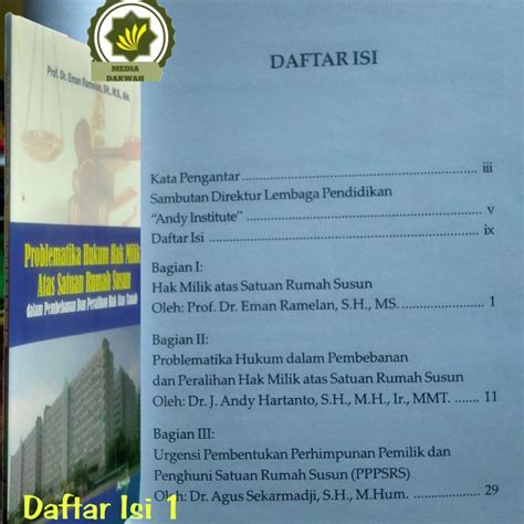 Jual Buku Problematika Hukum Hak Milik Atas Satuan Rumah Susun Eman