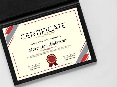 Editable Certificate of Achievement | Printable Certificate Template ...