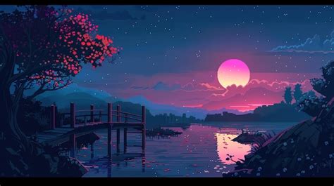 asthetic drawing wallpaper premium ai generated image