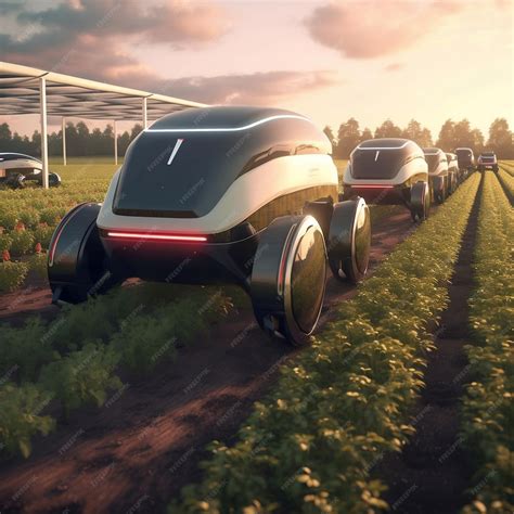 Premium AI Image | Transforming Agriculture Robotic Farming and
