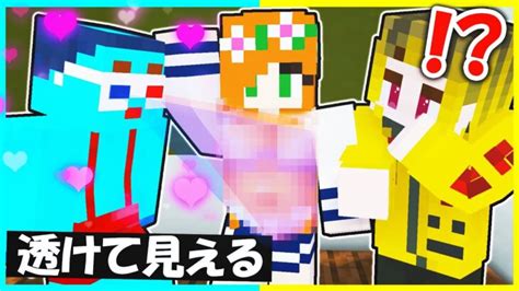 服が透けて見えるメガネを手に入れた小学生ww【まいくらマインクラフト】 Minecraft Summary マイクラ動画