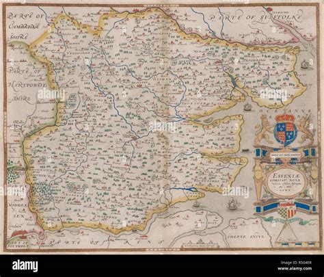 A Map Of Essex EssexiÃ¦ Comitat Nova Descriptio 1576