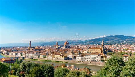 Florence Panorama City Skyline Tuscany Italy Stock Image Image Of