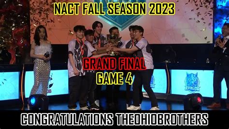 Theohiobrothers Vs Avalon Game Grand Final Nact Fall Season