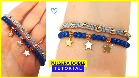 Crea PULSERAS DOBLES con esta TÉCNICA Sencilla paso a paso PULSERAS