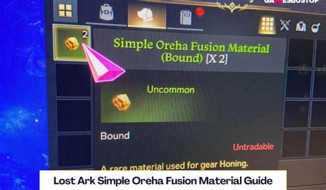 Lost Ark Simple Oreha Fusion Material Guide Gamesbustop