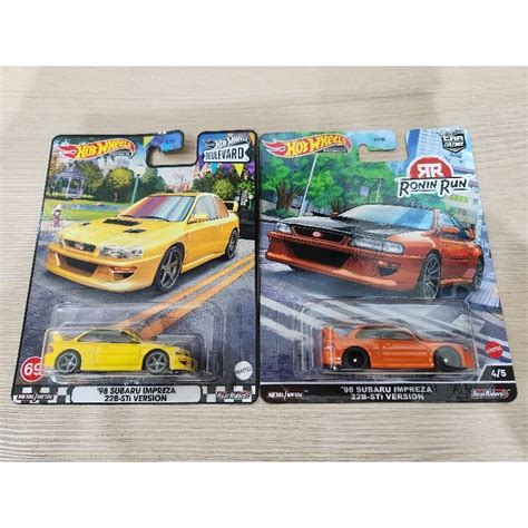Hot Wheels Subaru Impreza B Sti Version Shopee Malaysia