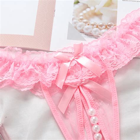 1pc Lace Open Crotch Massaging Pearl Detail Sexy Lingerie SHEIN USA