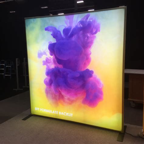 Led Backlit Lightbox Backdrop Displays Portable To Custom Trade Show