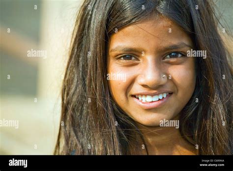 Young Girl Of Varanasi India In Uttar Pradesh State Stock Photo Alamy