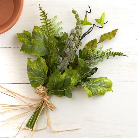 Artificial Pussy Willow With Greenery Bundle Artificial Greenery Florals Craft Supplies