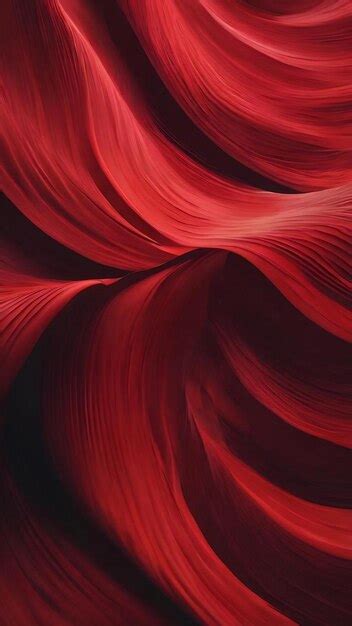 Premium Photo Panoramic Red Abstract Wave Wallpaper Red Background