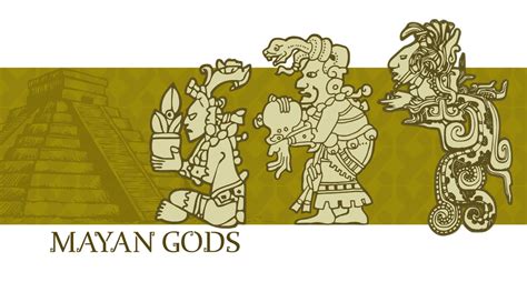 Mayan Gods Kukulkán Ixchel Chaak And Many More
